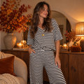 Comfy Set Striped Navy