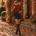 Camille Sweatervest Terracotta