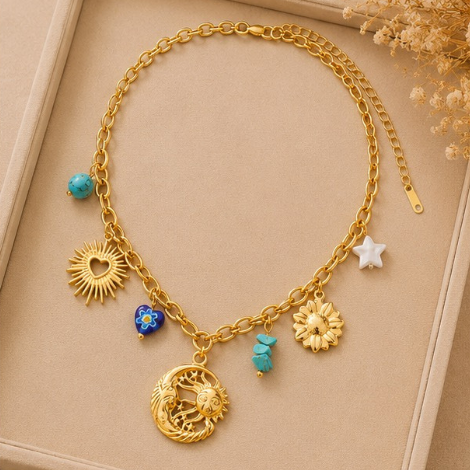 Luna Sol Charm Necklace
