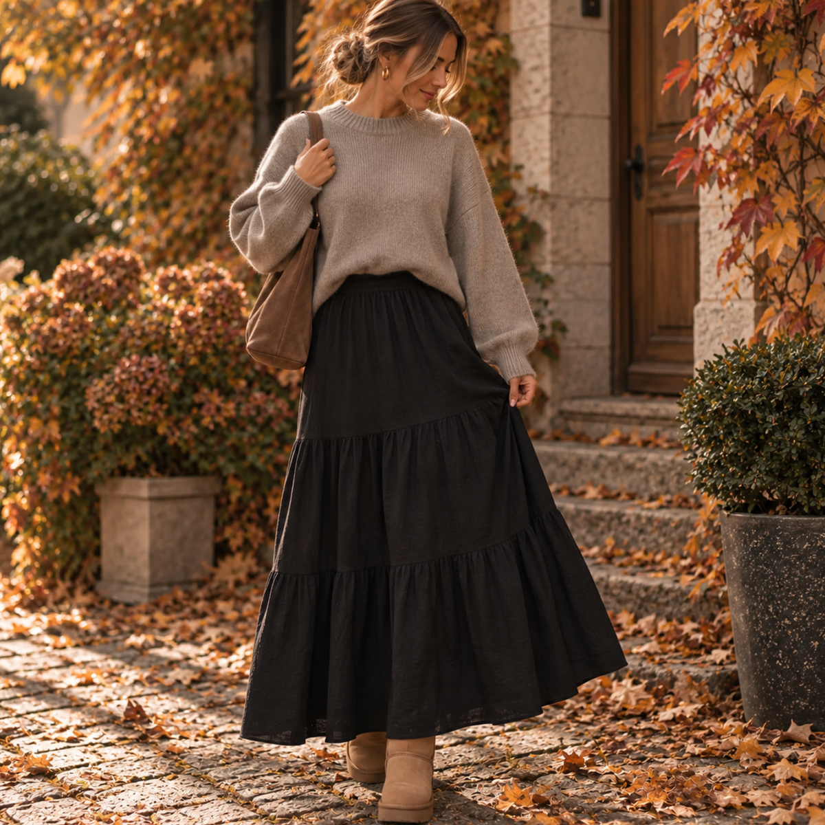 Amèlie Maxi Skirt Black