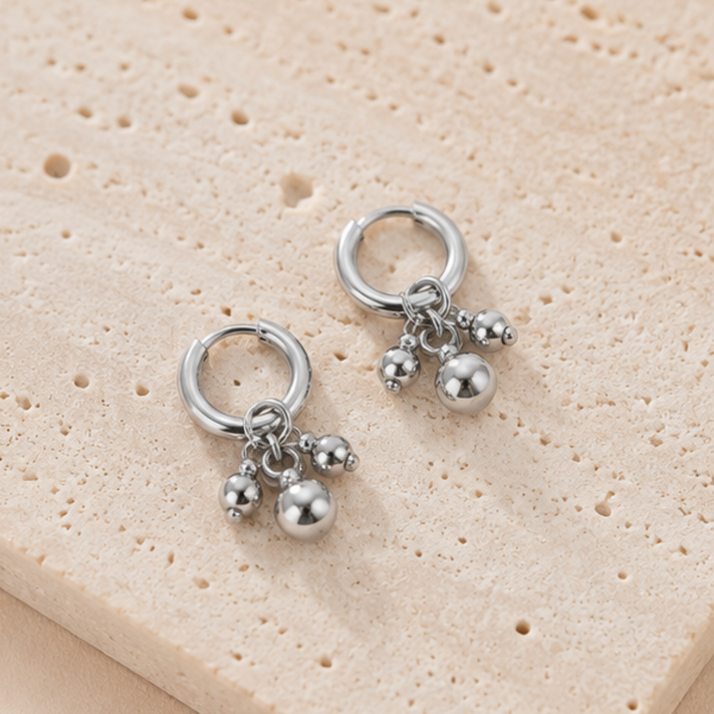 Mila Charm Hoops