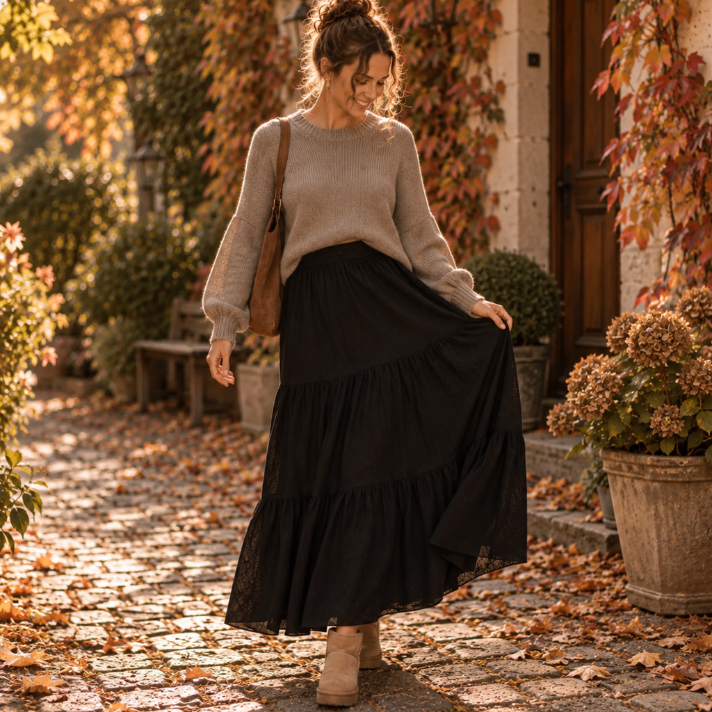 Amèlie Maxi Skirt Black