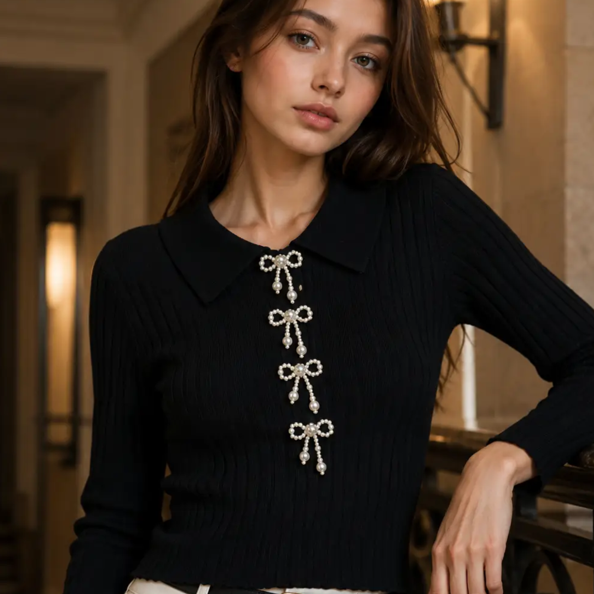 Pearl Longsleeve Zwart