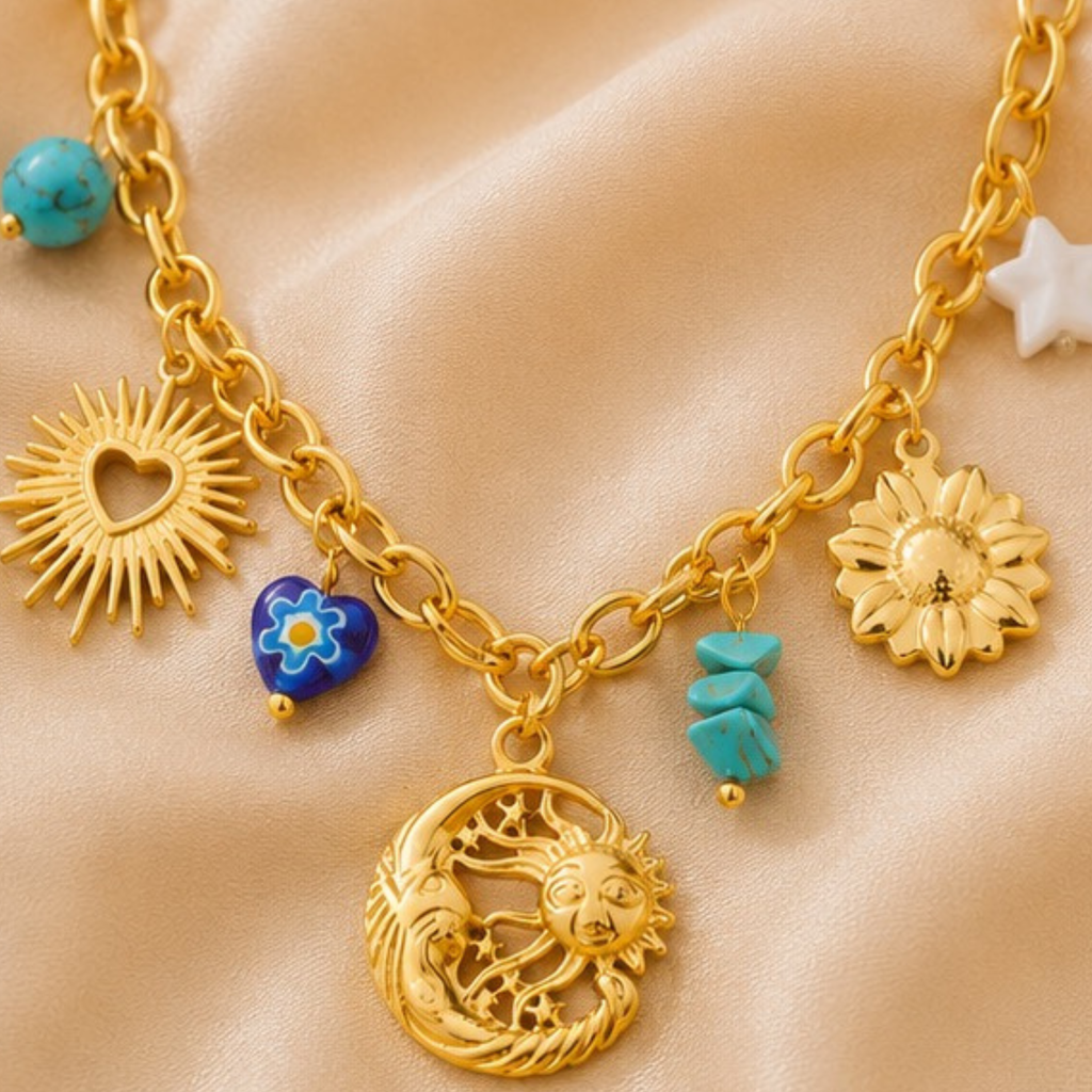 Luna Sol Charm Necklace