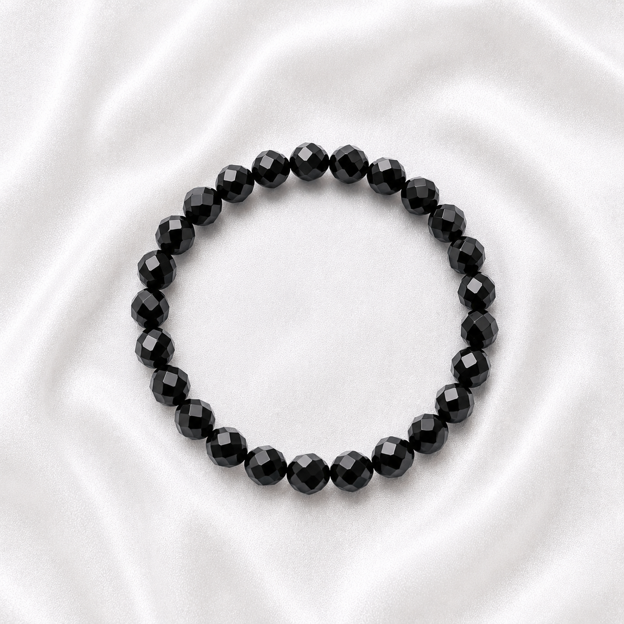 Black Beaded Bracelet