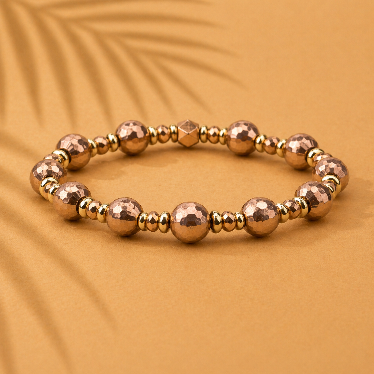 Rose Gold Beaded Bracelet