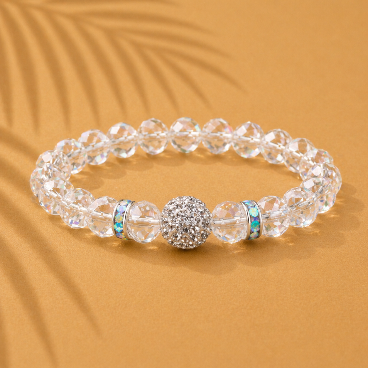 Transparant Charm Beaded Bracelet