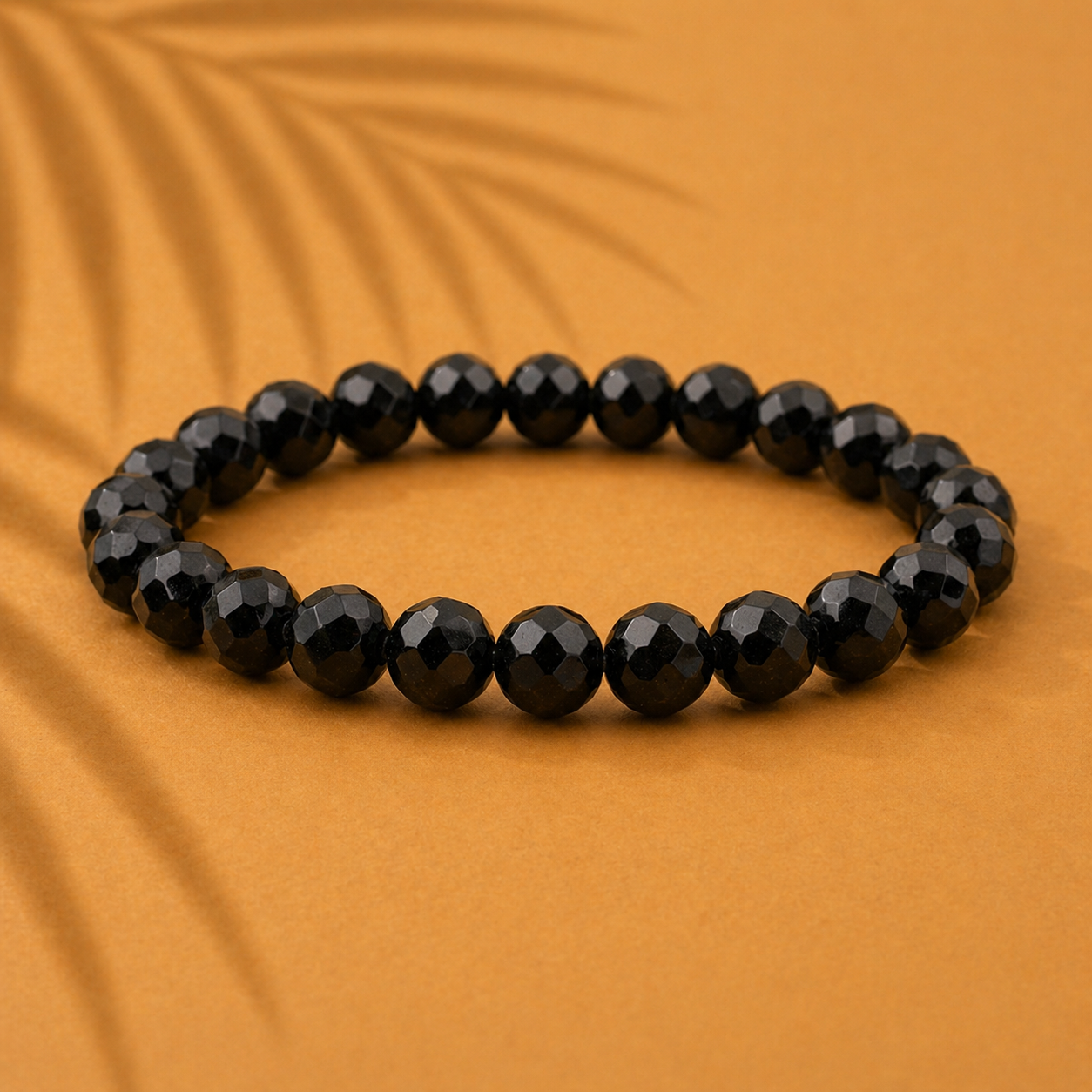 Black Beaded Bracelet