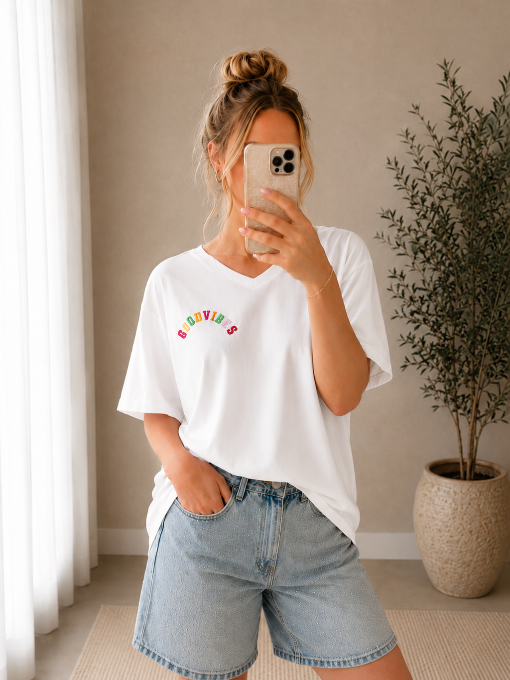 Good Vibes Sweatshirt White