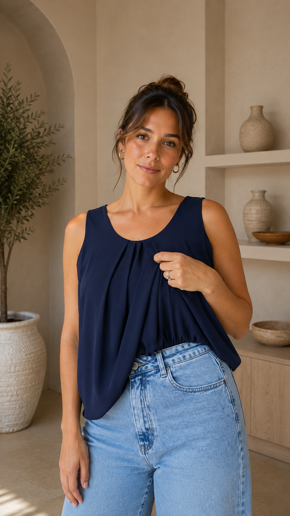 Ava Top Blue