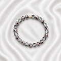Rose Gold and Gray Beaded Bracelet