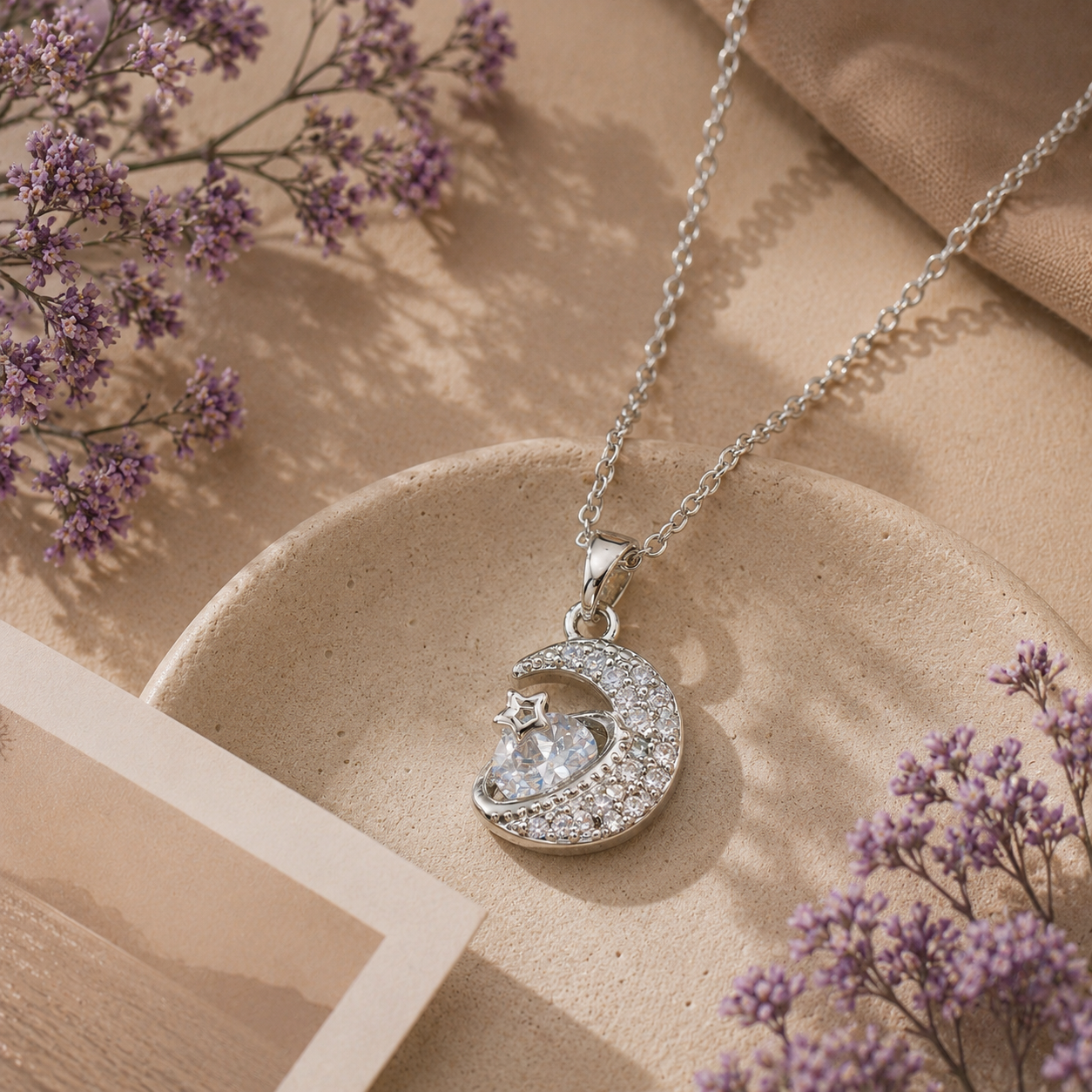 Moon Planet Necklace