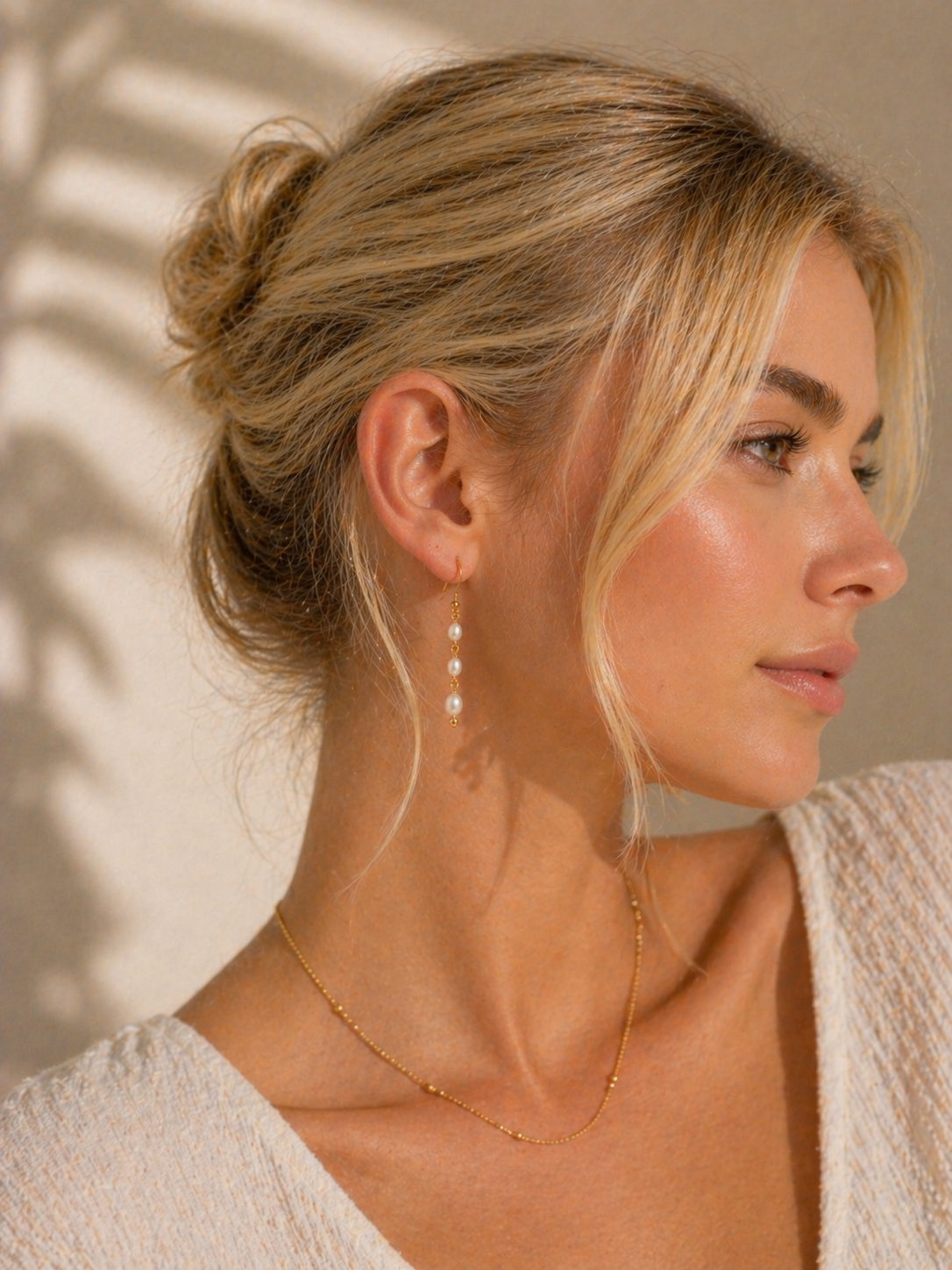 Pearl Chain Earrings