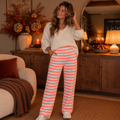 Comfy Striped Pants Neon